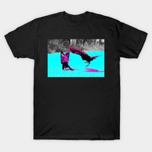 Crows in the power struggle II T-Shirt